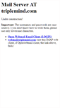 Mobile Screenshot of mail.triplemind.com